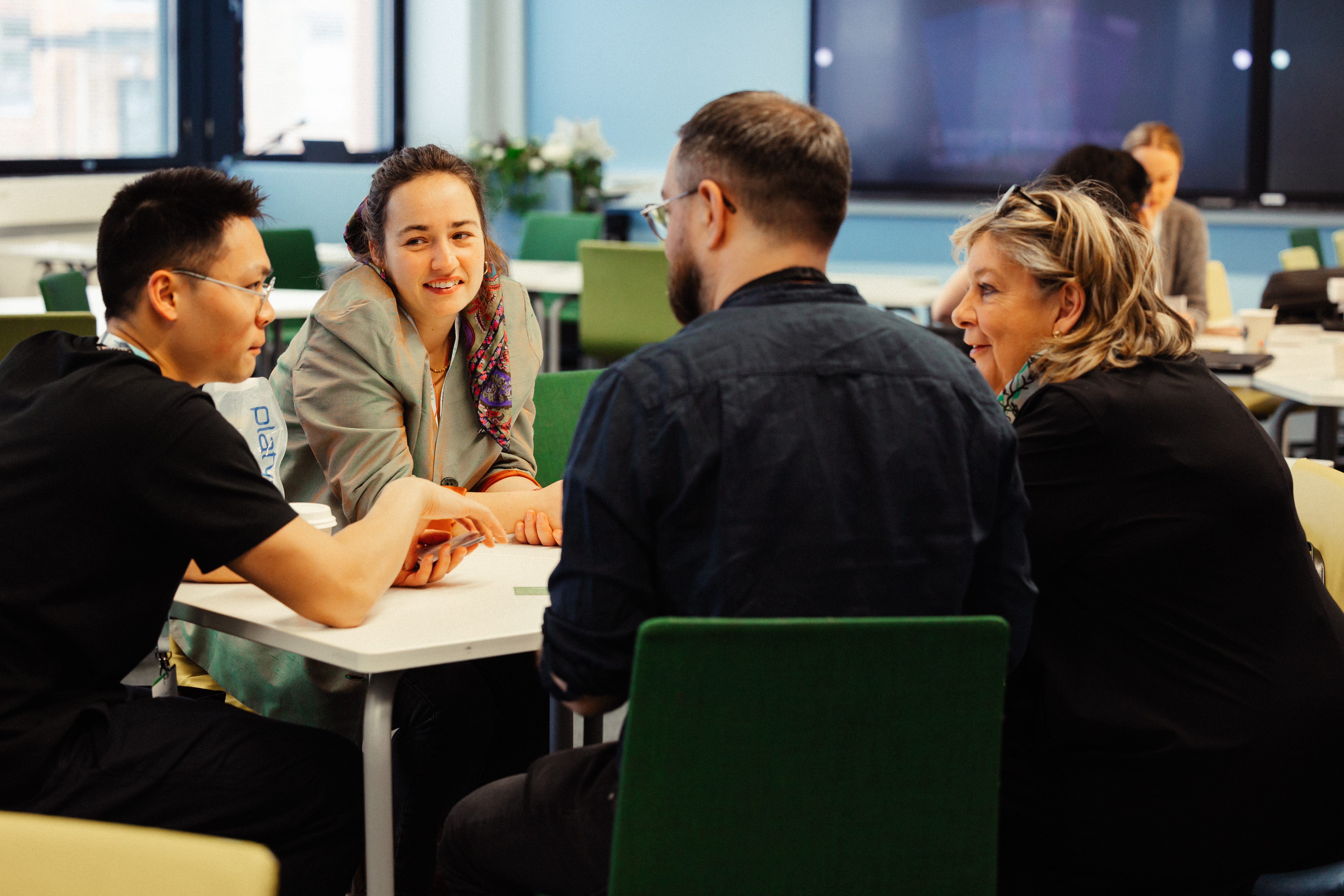 People around a table
