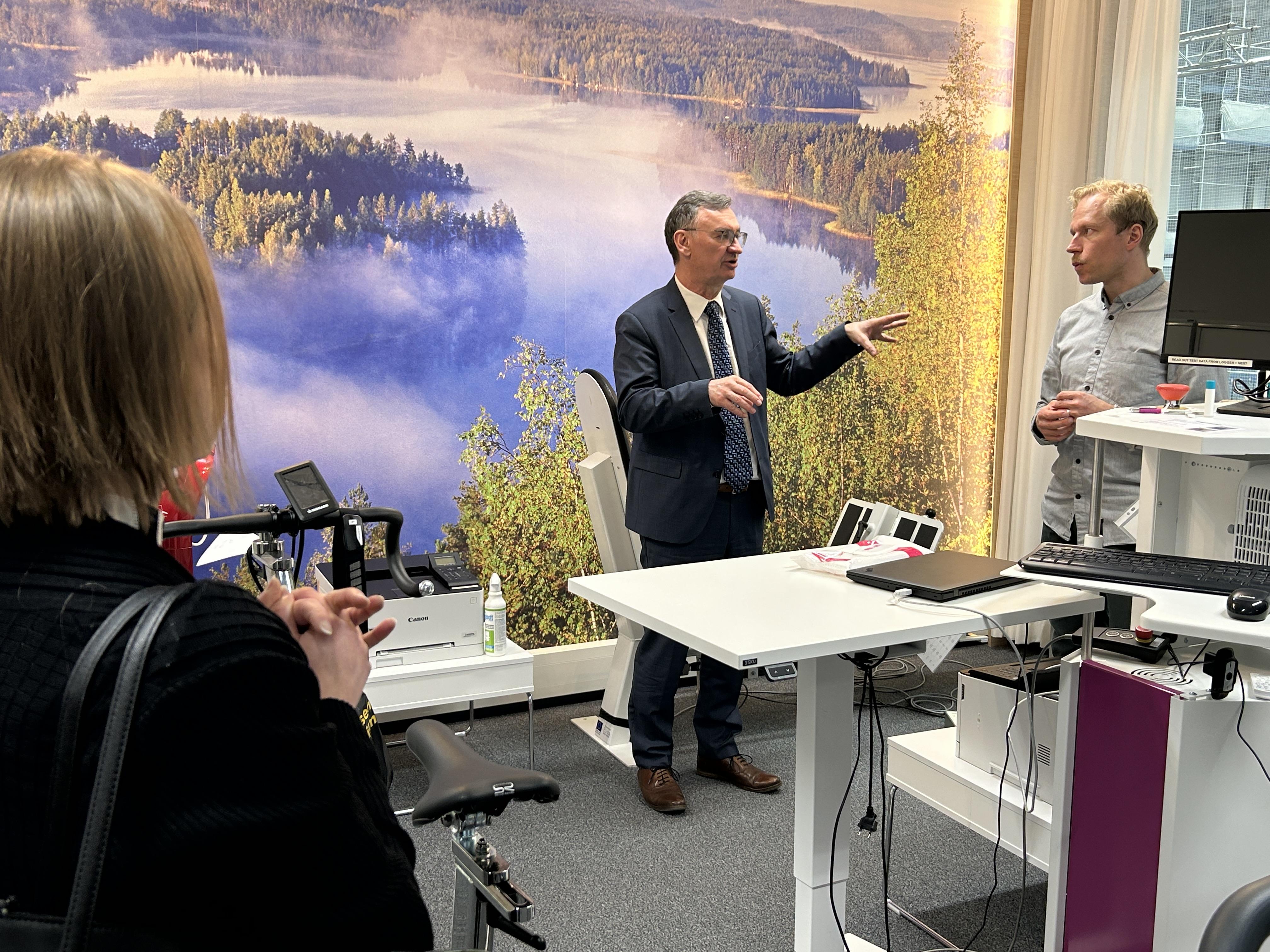 Prof. Dr. Franz Quint and Director of research unit, Arto Pesola 