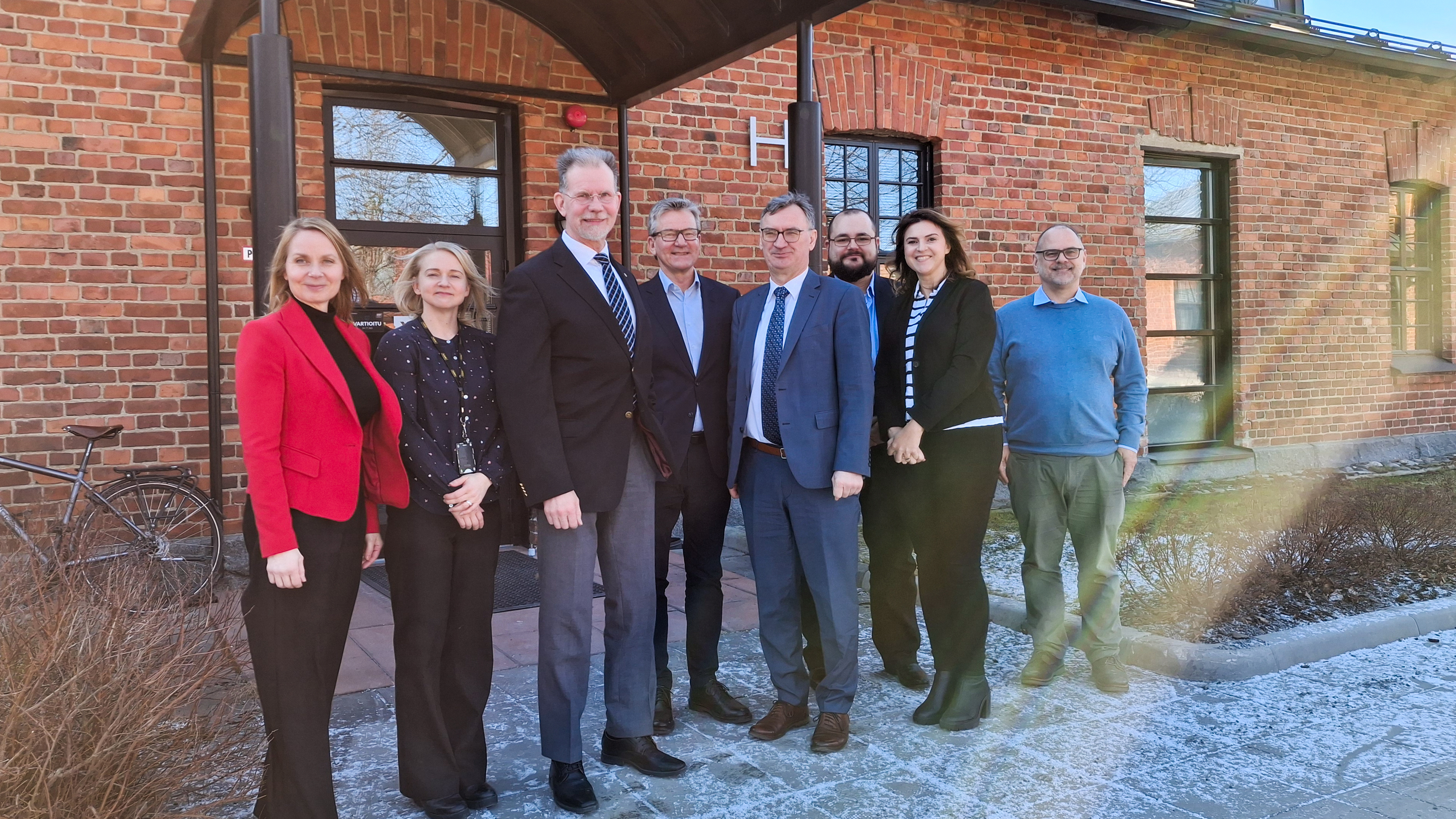 HKA visitors with Xamk staff in Mikkeli